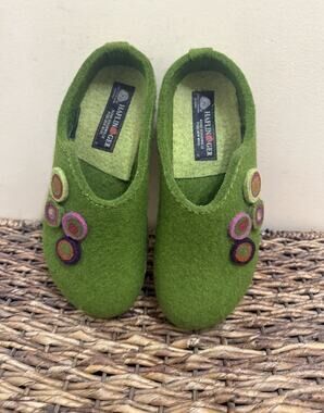 Haflinger Grizzly Kanon Chloe Clogs Mules Slippers Wool Women's 37 EU/ 6.5/7 USA